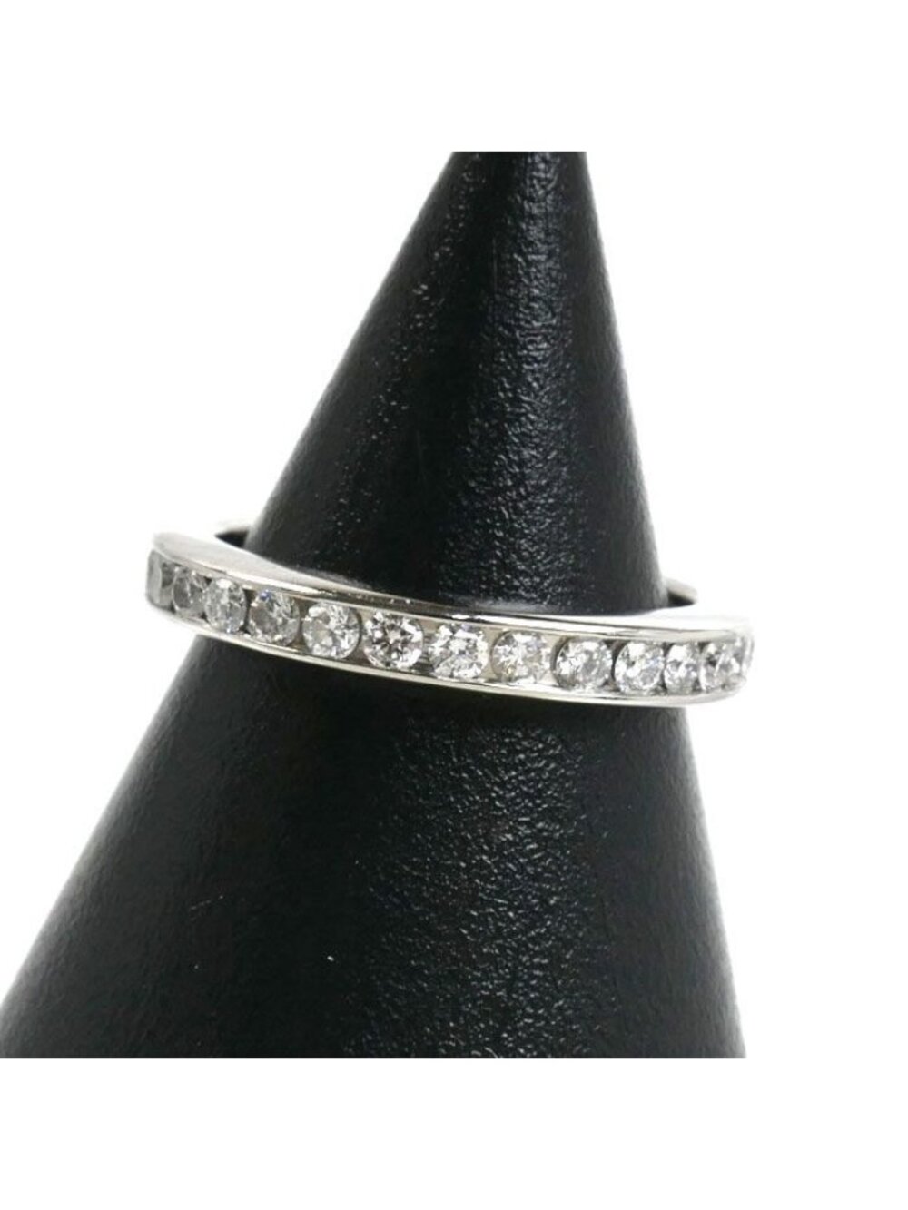 Harry Winston Platinum Round Cut Channel Set Ring Diamond
